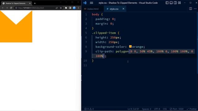Apply Shadow To Clipped Elements | CSS Trick смотреть онлайн