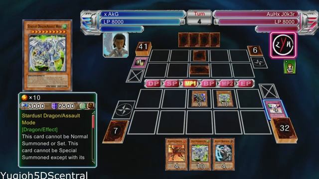 Yugioh 5ds Decade Duels Plus Stardust Dragon/Assault Mode Deck Gameplay смотреть онлайн