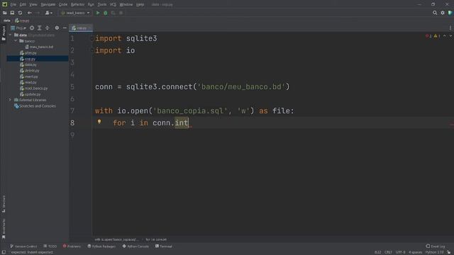 187 - Criando uma cópia do banco SQLite Python смотреть онлайн