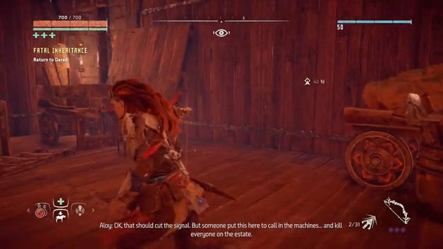 Horizon Zero Dawn Fatal Inheritance Enter the Workshop Side mission Walkthrough смотреть онлайн