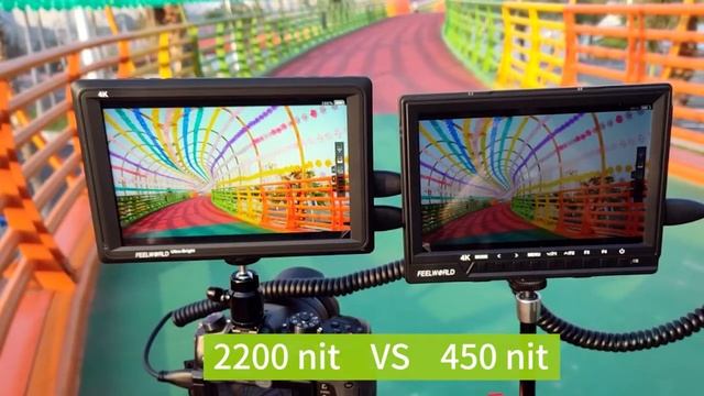 Feelworld Fw279 7 дюймов ультра яркий 2200nit на поле камеры Dslr монитор Full Hd 1920x1200 4k Hdmi