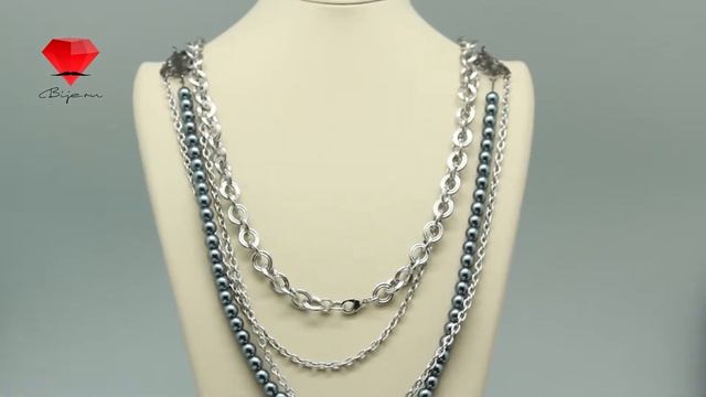 Bije.ru: Подвеска из нескольких цепочек с искусственным жемчугом Raildisjel (Раилдисэль) смотреть онлайн