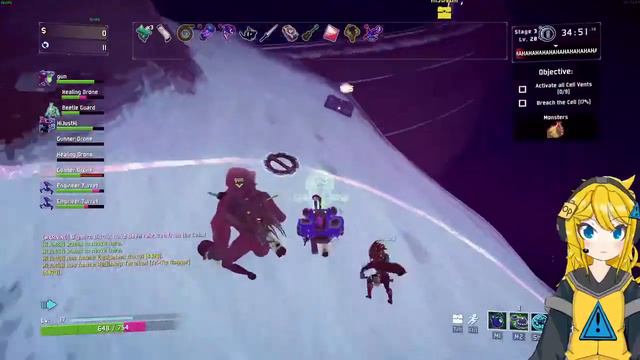 Commanderz Live: Playing Risk of rain 2 смотреть онлайн