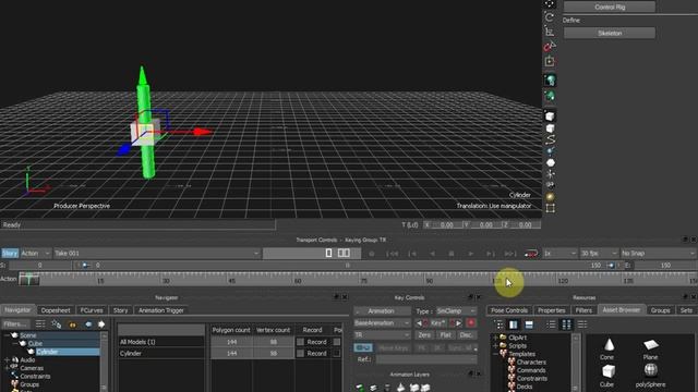 Создание простой родительской связи в MotionBuilder смотреть онлайн
