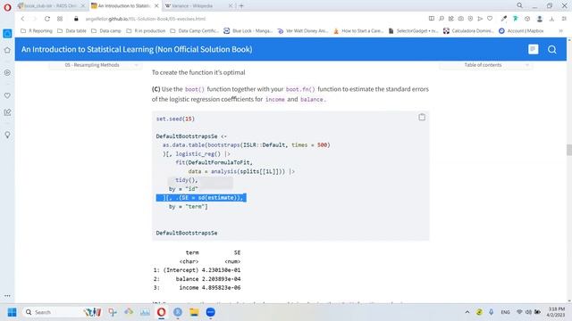 ISLR: Resampling Methods Part 2 (islr05 5) смотреть онлайн
