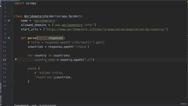 8. Introduction to Scrapy 10. Getting links listed in a website смотреть онлайн