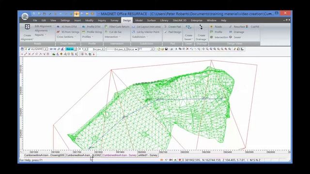 Cross Sections and subdrawings in TOPCON Magnet Office смотреть онлайн