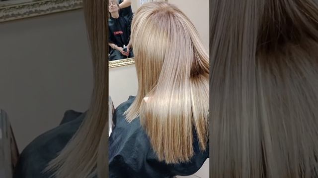 Смешанная техника мелирования волос.