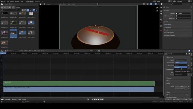 Blender Video Editor. Редактор видео в Blender