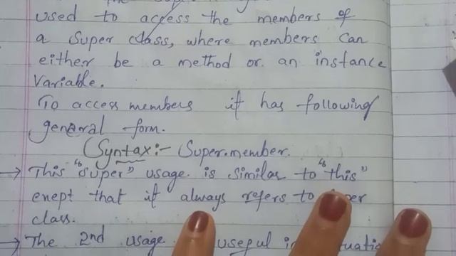 what is super keyword in java...? uses of super with example programs one complete video 5th sem cs смотреть онлайн