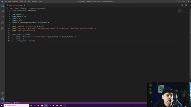 Python Game Making for Beginners Project #1 | Guess the Number Game смотреть онлайн