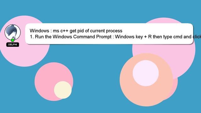 Windows : ms c++ get pid of current process смотреть онлайн