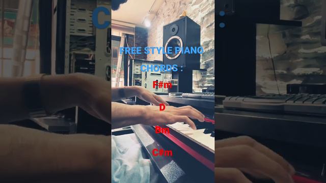 FREESTYLE PLAY PIANO IN STUDIO | CHORDS : F# m / D / Bm / C# m | #pianochords #pianotutorial смотреть онлайн