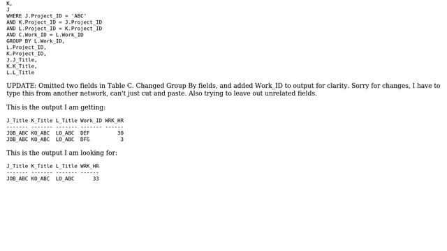 Databases: Complex Oracle SQL to sum data смотреть онлайн