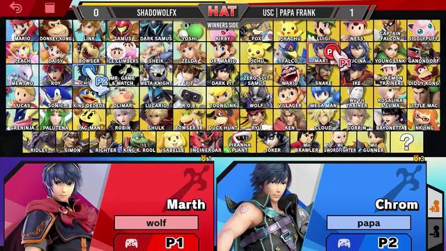 HAT 68 - Shadowolfx (Marth) Vs. USC | Papa Frank (Chrom) Winners Side - Smash Ultimate смотреть онлайн