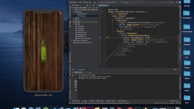 How to Build a Simple Spin the Bottle Game with Flutter (Incl Code and Image Files) смотреть онлайн