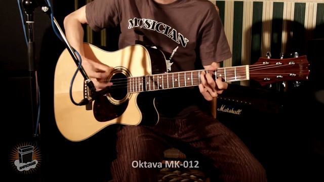 Oktava MK-012 on Ac.Guitar Mitchell MD 200 SCE смотреть онлайн