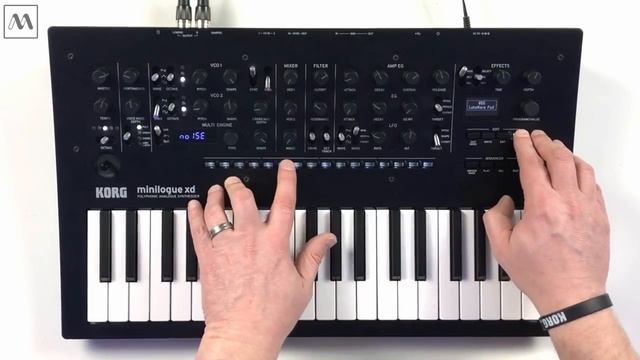 Korg Minilogue XD Hybrid Analog & Digital Keyboard Synthesizer Demo смотреть онлайн