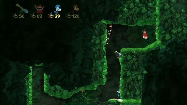 Rayman Origins (4 Players) #36 Moody Clouds: Climb Out смотреть онлайн