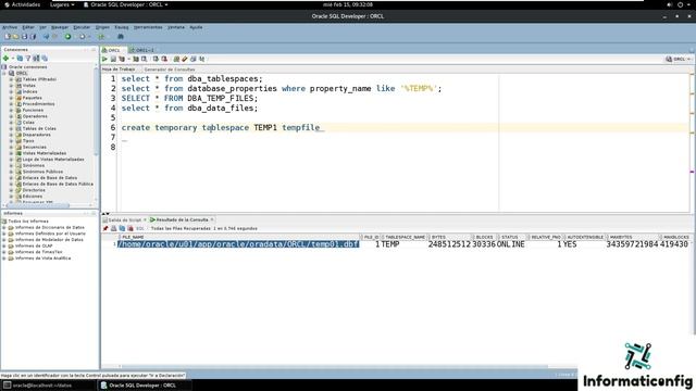 Oracle Base de Datos 21c desde cero para principiantes | CREAR TABLESPACES TEMPORALES (video 41) смотреть онлайн