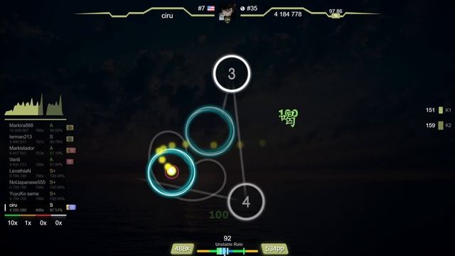 ciru | TERRA - EDEN [Taeyang's Extra] 1st +HDDT FC 97.56% {#1 780pp FC} - osu! смотреть онлайн