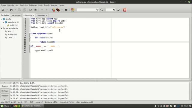 Python ve Kivy ile Uygulama Geliştirme Ders - 3 смотреть онлайн