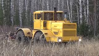 Кировец К-701 с плантажным плугом..mp4 смотреть онлайн