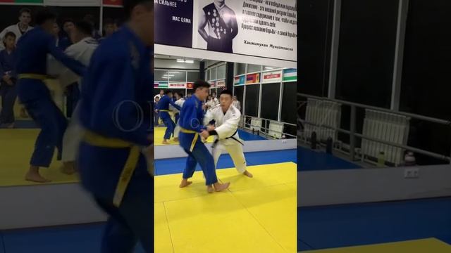 Judo Kumi Kata (техника захватов) срыв верхнего захвата с продёргиванием за собой, ORTUS.KZ смотреть онлайн