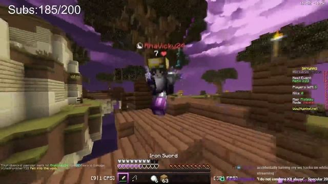 Getting a 20 W/L in skywars while LIVE смотреть онлайн