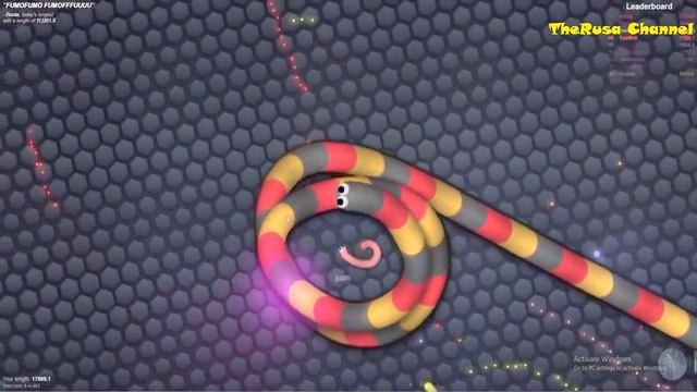 Slither io 100 000 к+ I Как правильно играть в Слизарио смотреть онлайн