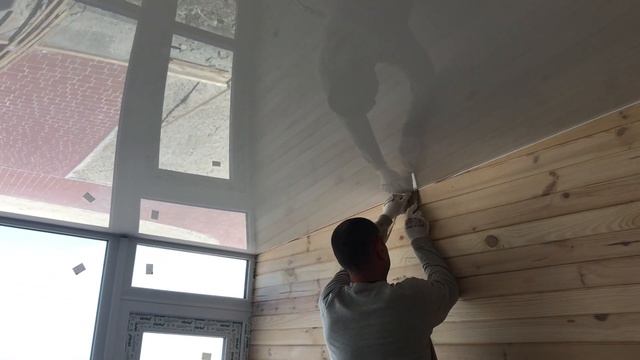 Монтаж натяжных потолков на базе отдыха «PapaDeMore» смотреть онлайн