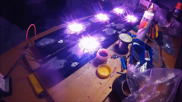 Светодиодная фитолампа своими руками 100Вт (DIY 100W LED Grow light) смотреть онлайн