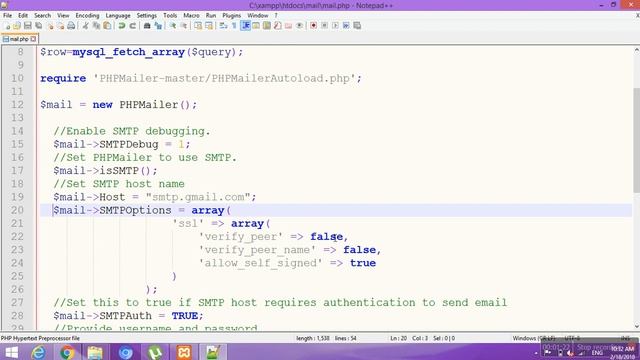 Localhost to send Mail error solution using PHPMailer PHP Video Tutorial-123(Hindi/Urdu) смотреть онлайн