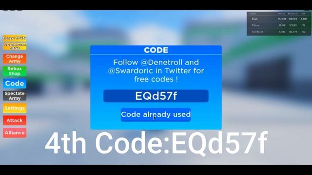 ALL CODES IN ROBLOX NOOB ARMY TYCOON смотреть онлайн