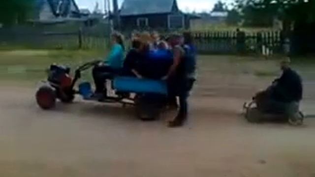 Сельские покатушки на мотоблоке смотреть онлайн
