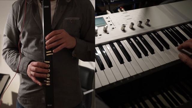 Waldorf Blofeld Keyboard + Akai EWI USB Breath Controller Demo II смотреть онлайн