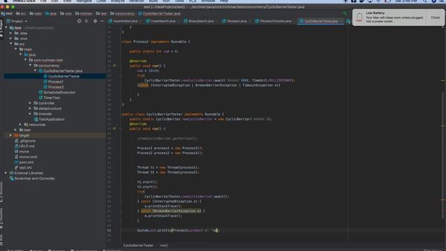 Cyclic Barrier in Java with example part 2 смотреть онлайн