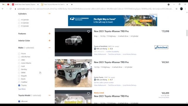 Lincoln Town Car Guy "Shopping" Autotrader.com for New and User Toyota 4Runner - Prices Will Shock! смотреть онлайн