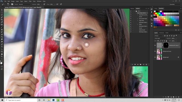 1 click Skin Retouching Photoshop Actions Download смотреть онлайн