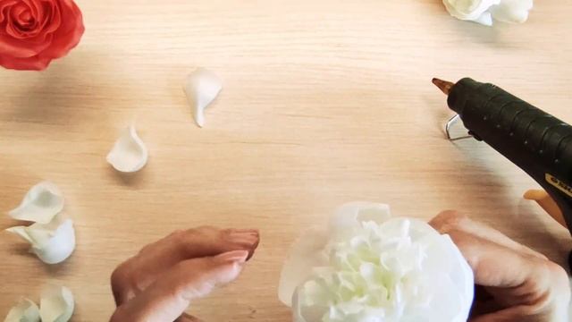 Пион из зефирного фоамирана, легко! Интерьерные цветы из фоамирана.  Букет Flowers Peonies From Foa