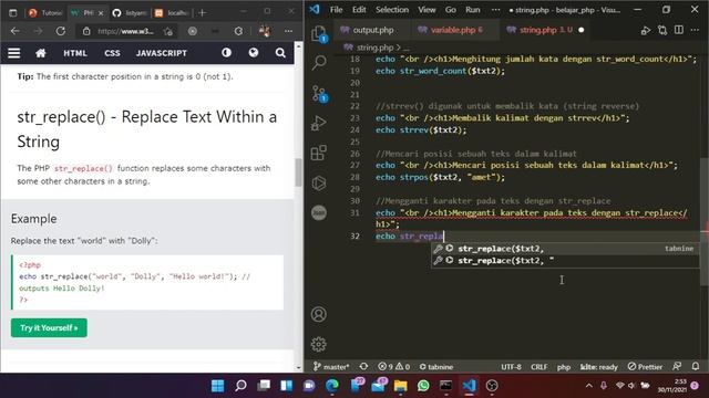 Tutorial PHP 8 Untuk SMK / Pemula | Bagian 3 | Pengenalan Tipe Data Dalam PHP смотреть онлайн