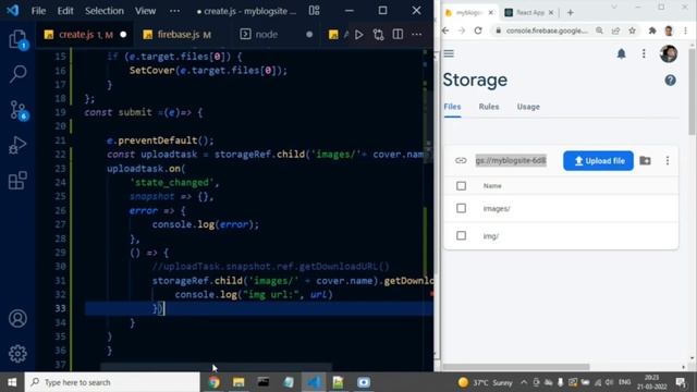 How to Upload Image To Firebase Storage in Reactjs | #firebase #reactjs #video-06 [हिंदी] смотреть онлайн