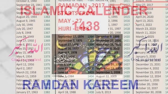 Ramadan 2017 | Ramzan 2017 | Islamic Calendar 1438 / 2017 смотреть онлайн