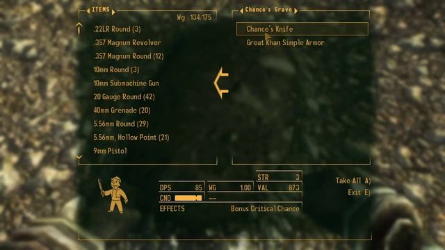 Fallout: New Vegas Unique Items #1 - Chance's Knife. смотреть онлайн