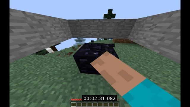 Ломаю обсидиан рукою! | Minecraft смотреть онлайн