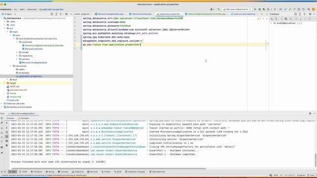 Spring boot externalized configuration смотреть онлайн