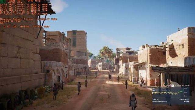 Частота Core i7-7700K в Assassin's Creed: Origins после разгона [Full HD] смотреть онлайн