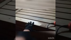 Баня. Чистить полки в легко и просто.