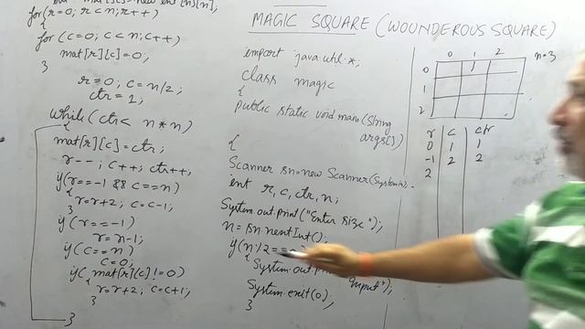 Matrix in Java | DDA | magic square | WONDROUS square | isc | BSC | BCA | BTech | class 11 | class1 смотреть онлайн