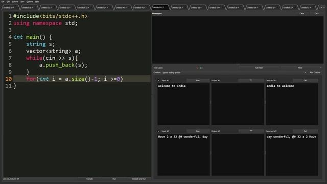 Deloitte Ravi String reverse C++ and Python Solution EASY смотреть онлайн